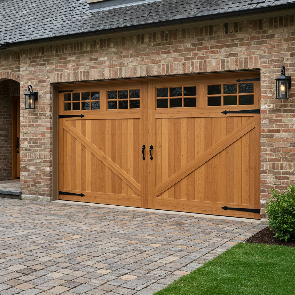 Traditional residential garage door