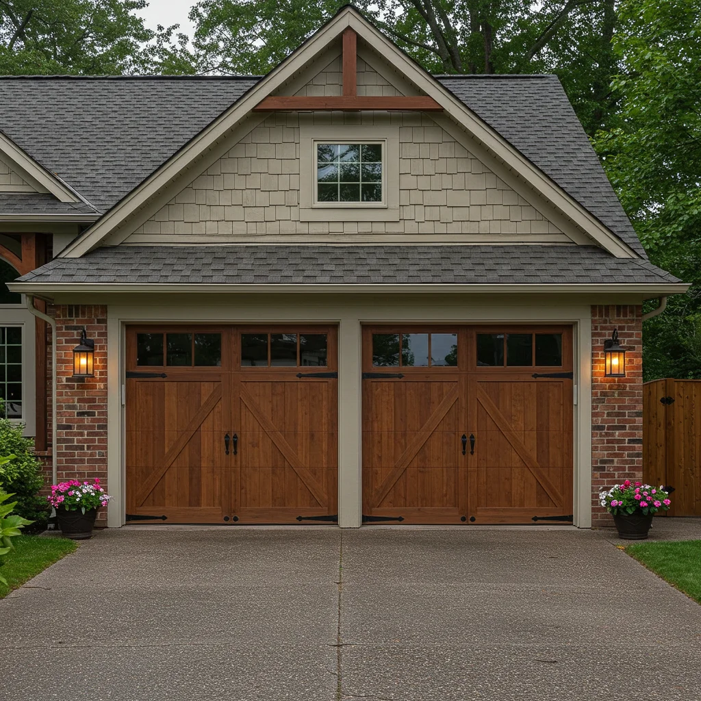 Certified technician repairing garage door in Florida