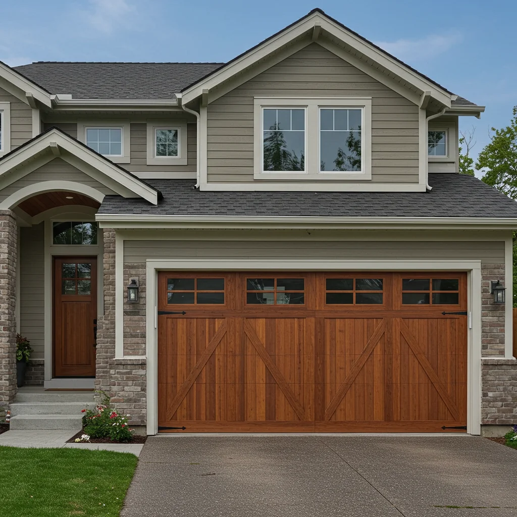 Certified technician repairing garage door in Florida