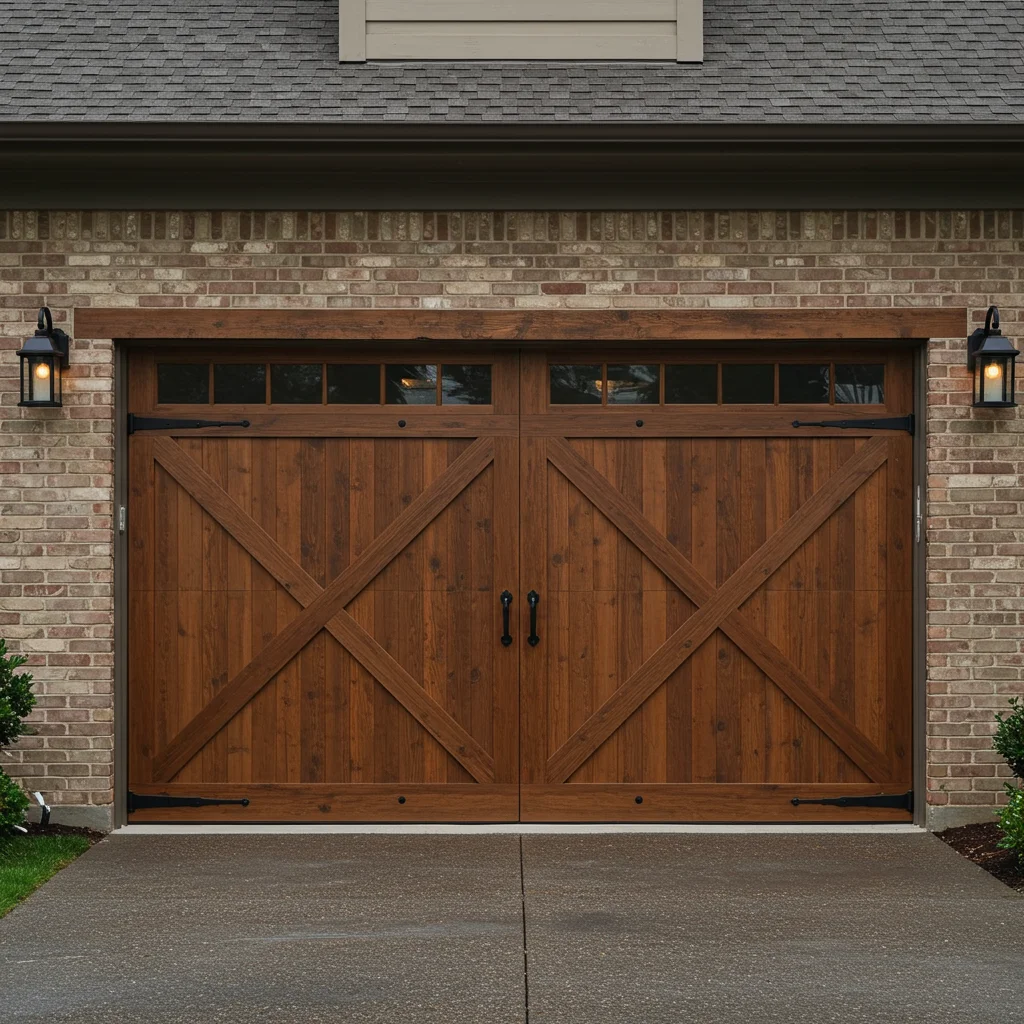Certified technician repairing garage door in Florida
