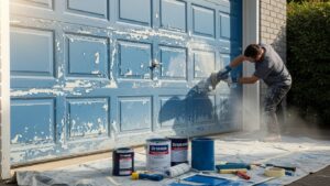 How to restore a faded garage door?